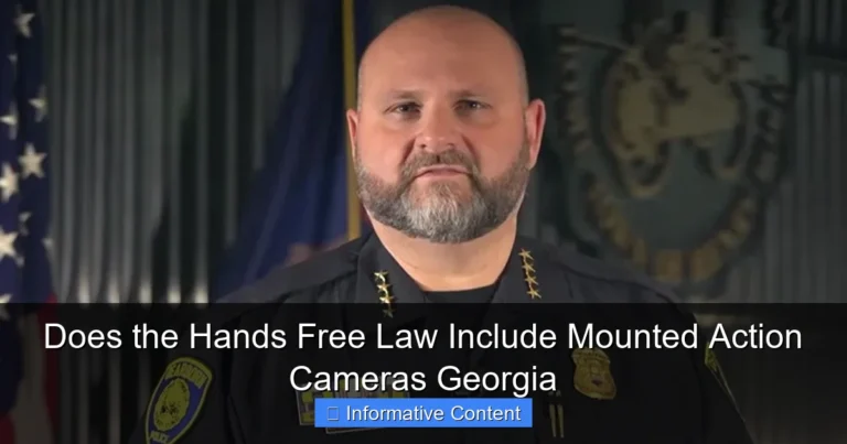 Does the Hands Free Law Include Mounted Action Cameras Georgia