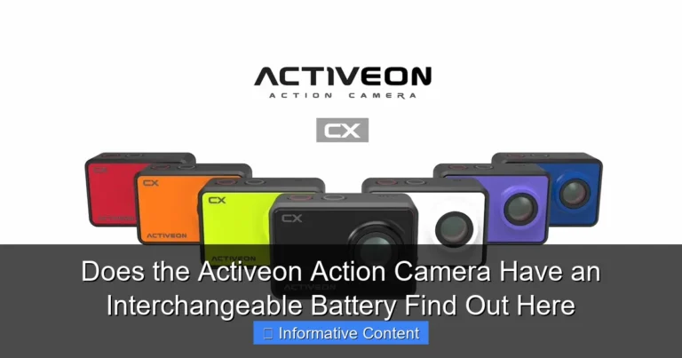 Does the Activeon Action Camera Have an Interchangeable Battery Find Out Here