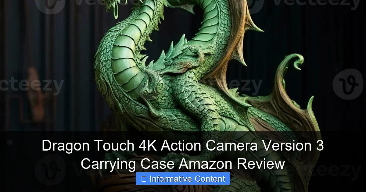 Dragon Touch 4K Action Camera Version 3 Carrying Case Amazon Review