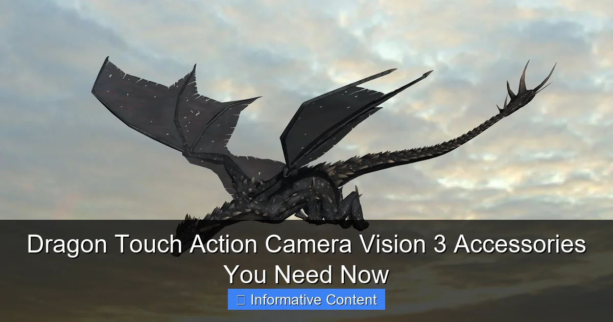 Dragon Touch Action Camera Vision 3 Accessories You Need Now