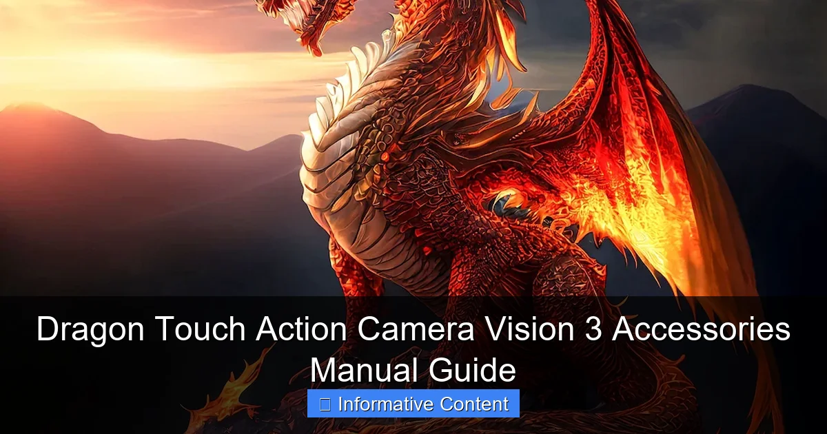 Dragon Touch Action Camera Vision 3 Accessories Manual Guide