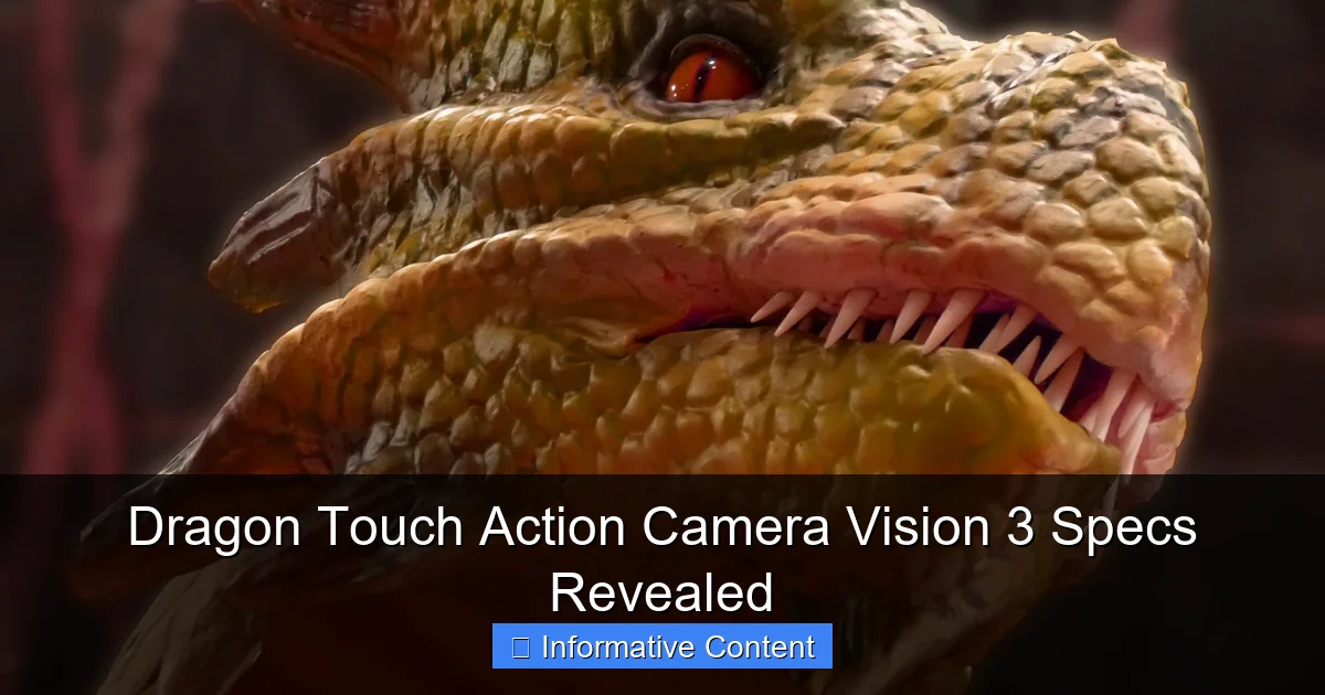 Dragon Touch Action Camera Vision 3 Specs Revealed
