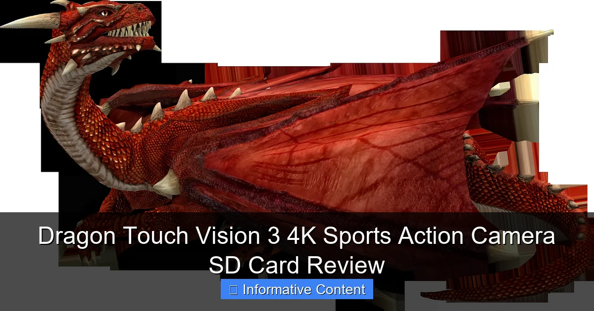 Dragon Touch Vision 3 4K Sports Action Camera SD Card Review