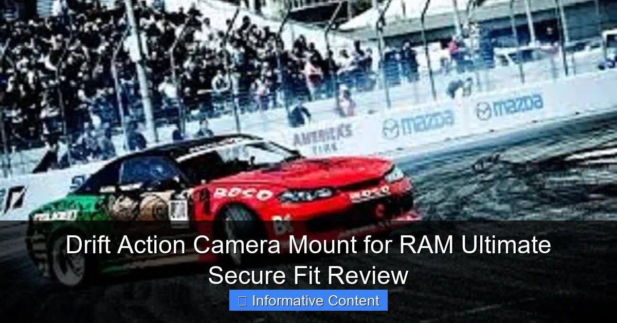 Drift Action Camera Mount for RAM Ultimate Secure Fit Review