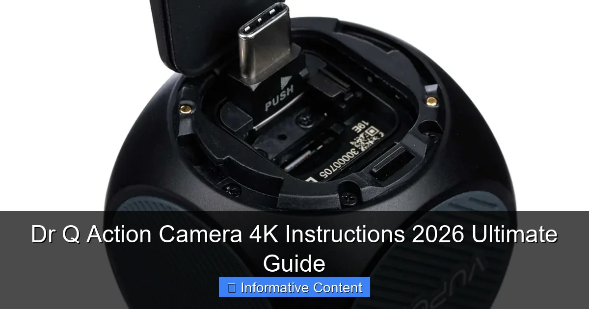Dr Q Action Camera 4K Instructions 2026 Ultimate Guide