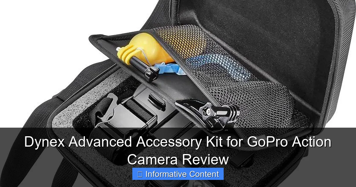 Dynex Advanced Accessory Kit for GoPro Action Camera Review