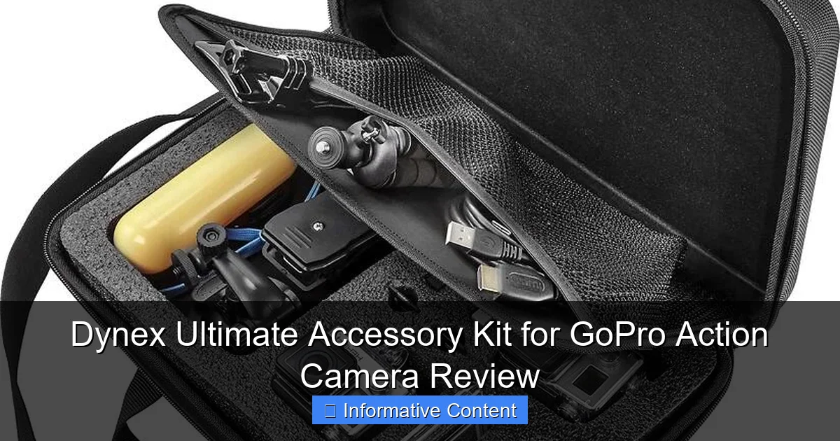 Dynex Ultimate Accessory Kit for GoPro Action Camera Review