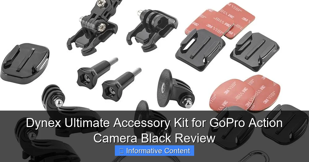 Dynex Ultimate Accessory Kit for GoPro Action Camera Black Review