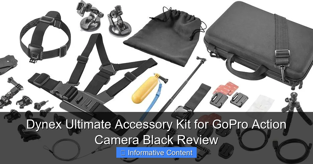 Dynex Ultimate Accessory Kit for GoPro Action Camera Black Review