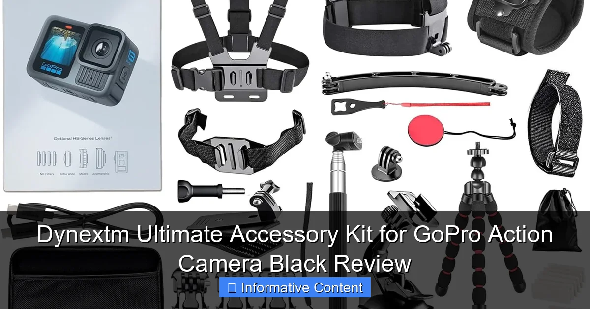 Dynextm Ultimate Accessory Kit for GoPro Action Camera Black Review
