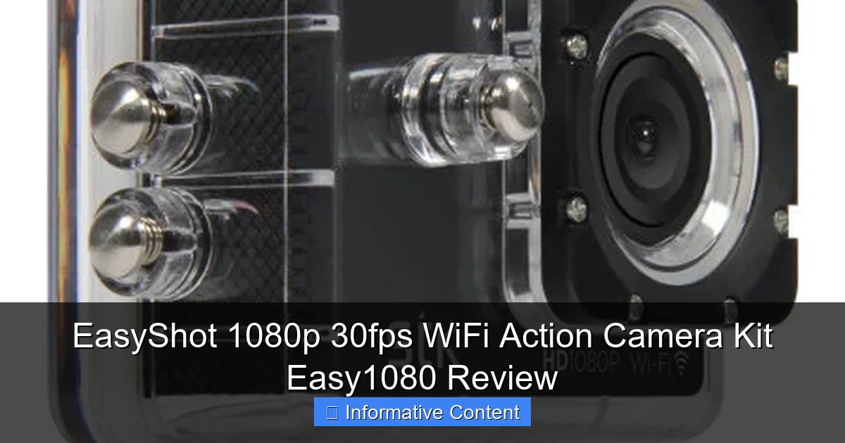 EasyShot 1080p 30fps WiFi Action Camera Kit Easy1080 Review