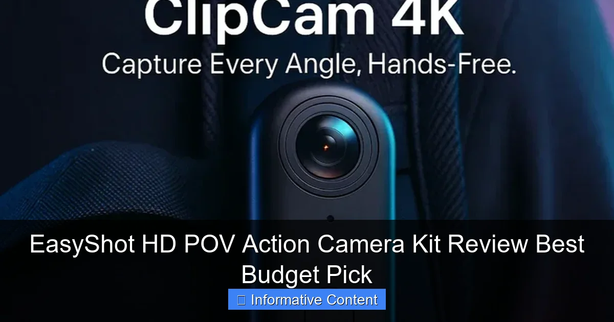 EasyShot HD POV Action Camera Kit Review Best Budget Pick