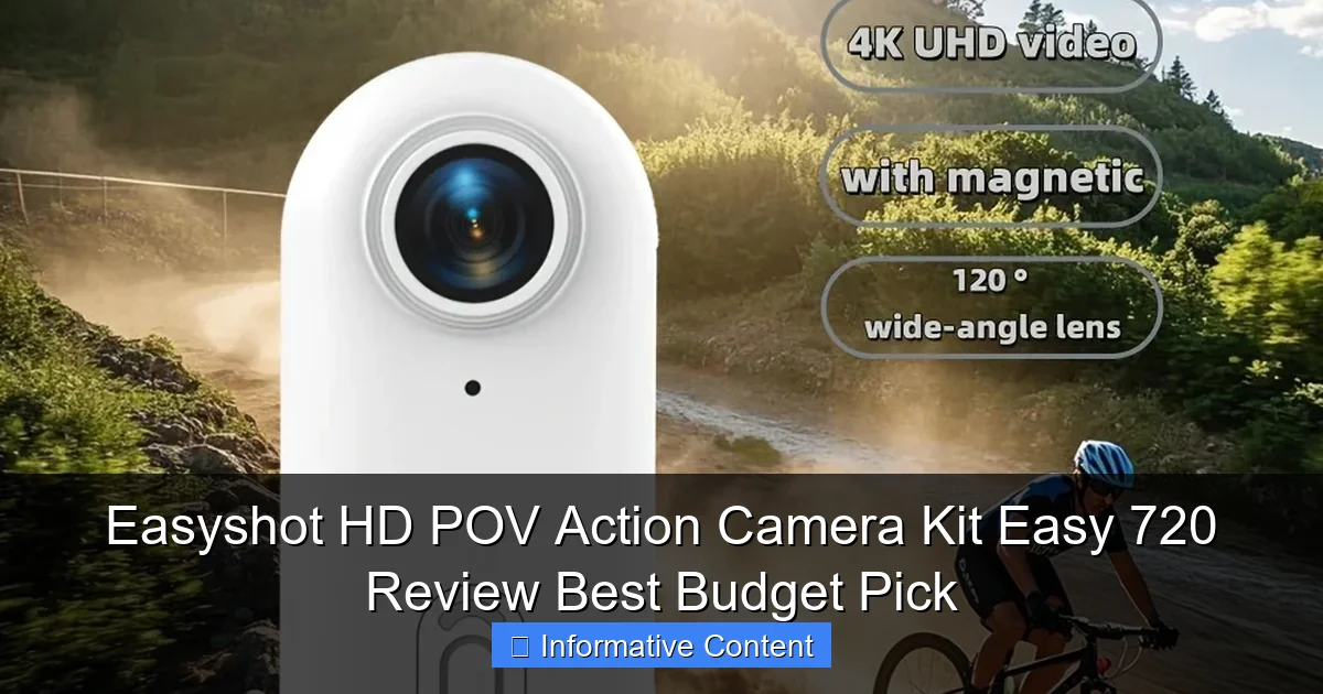 Easyshot HD POV Action Camera Kit Easy 720 Review Best Budget Pick