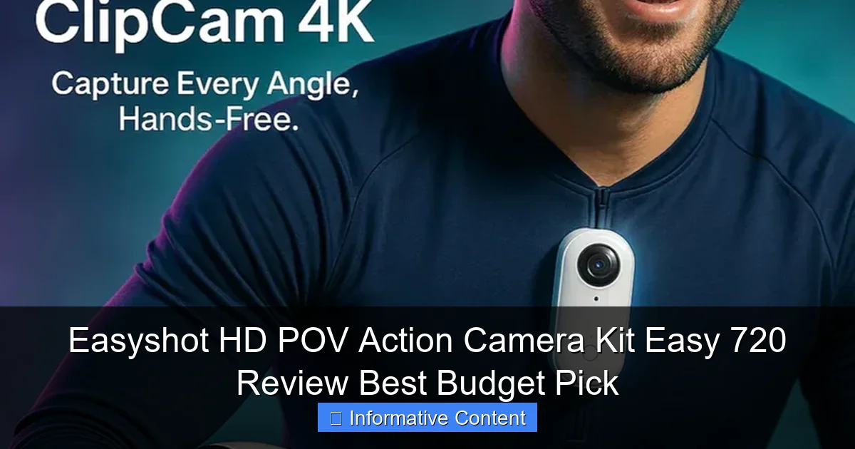 Easyshot HD POV Action Camera Kit Easy 720 Review Best Budget Pick