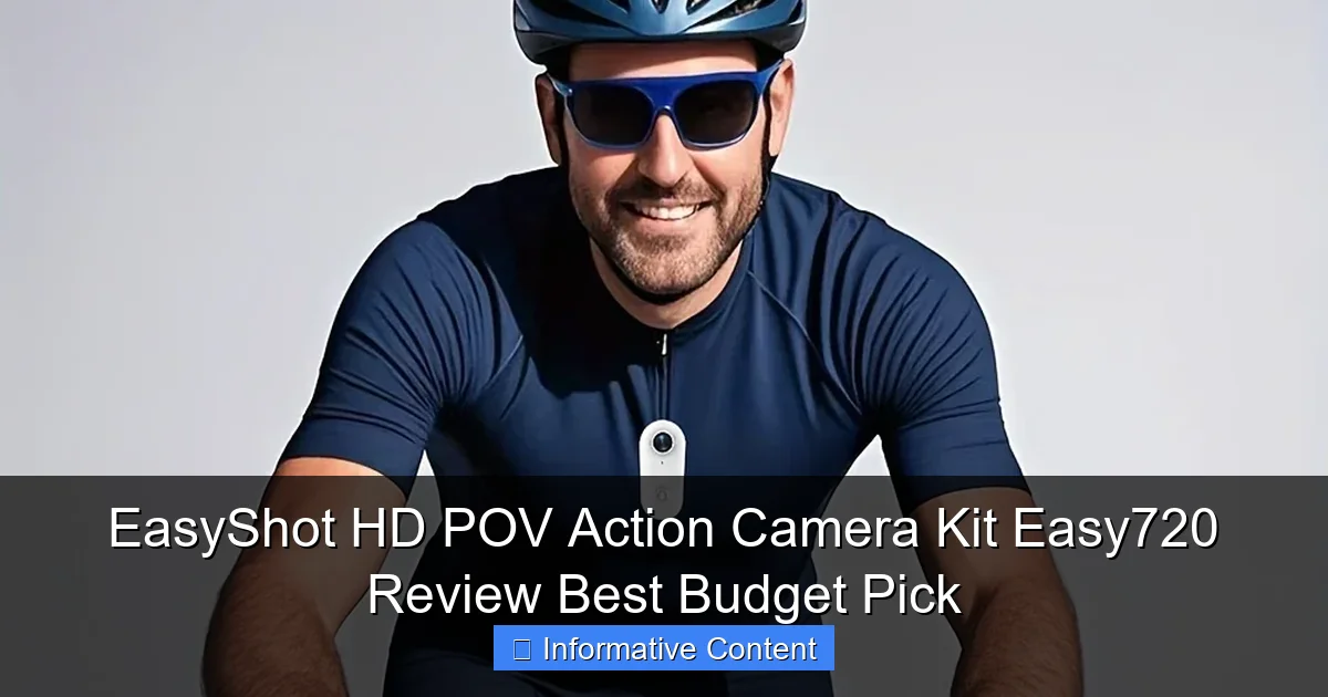EasyShot HD POV Action Camera Kit Easy720 Review Best Budget Pick