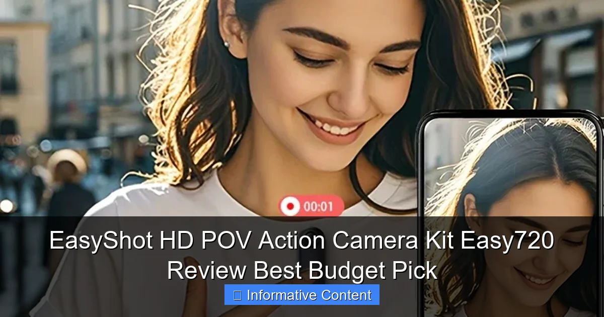 EasyShot HD POV Action Camera Kit Easy720 Review Best Budget Pick
