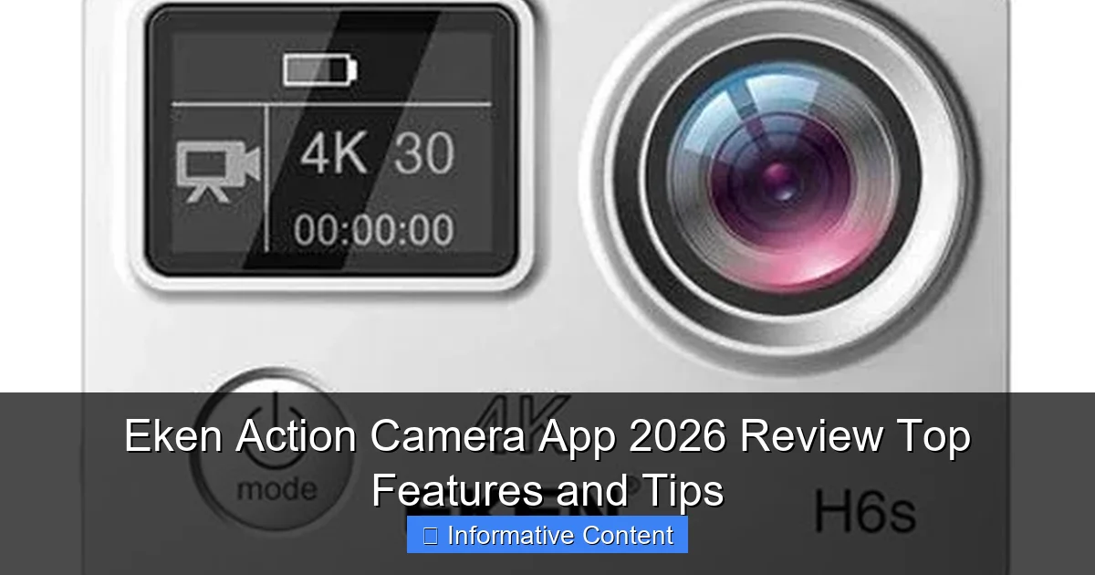 Eken Action Camera App 2026 Review Top Features and Tips