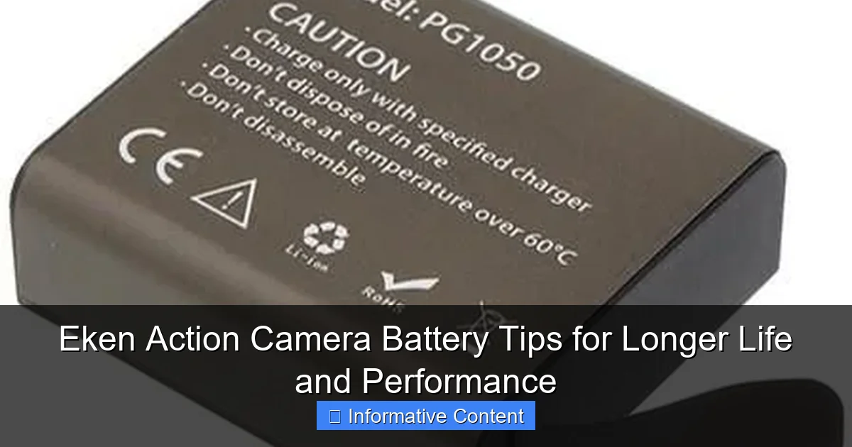 Eken Action Camera Battery Tips for Longer Life and Performance