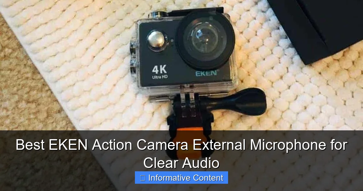 Best EKEN Action Camera External Microphone for Clear Audio