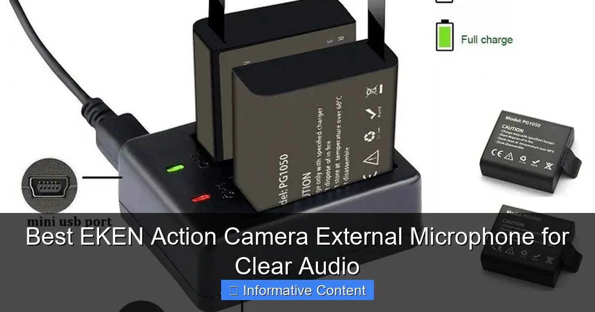 Best EKEN Action Camera External Microphone for Clear Audio