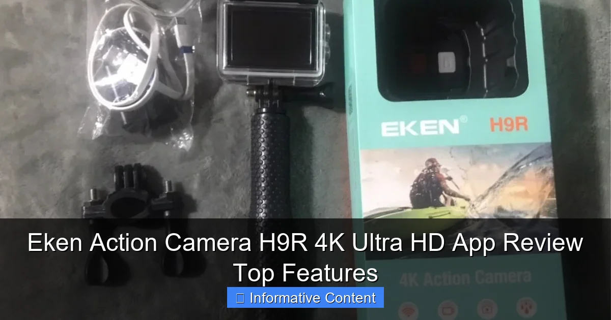 Eken Action Camera H9R 4K Ultra HD App Review Top Features
