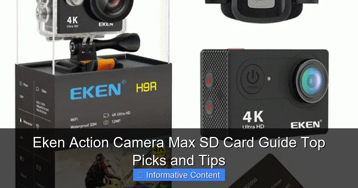 Eken Action Camera Max SD Card Guide Top Picks and Tips