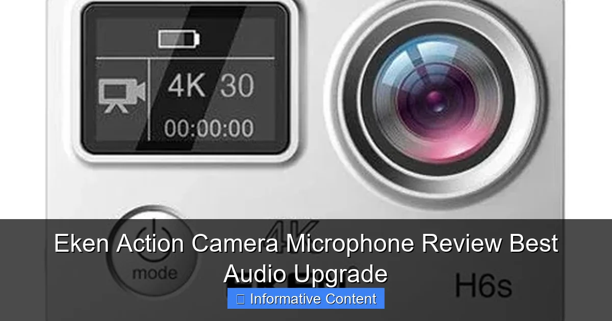 Eken Action Camera Microphone Review Best Audio Upgrade