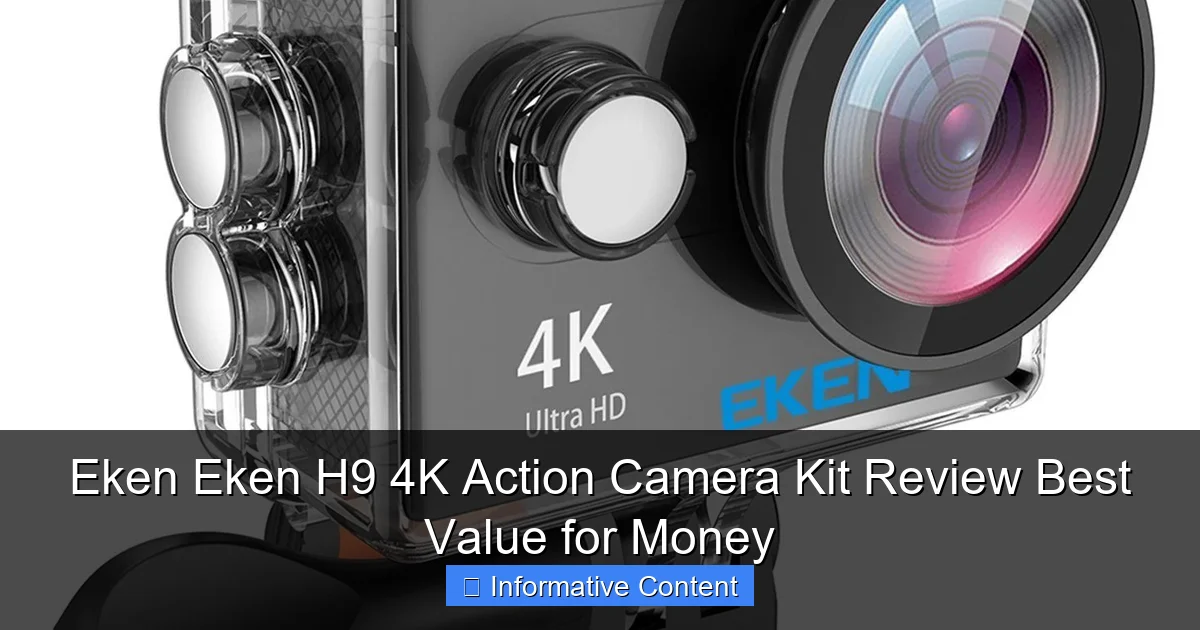 Eken Eken H9 4K Action Camera Kit Review Best Value for Money