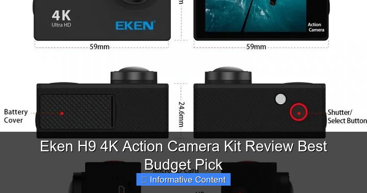 Eken H9 4K Action Camera Kit Review Best Budget Pick
