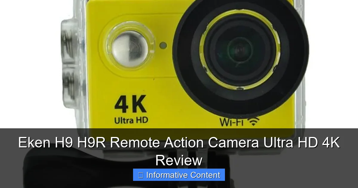 Eken H9 H9R Remote Action Camera Ultra HD 4K Review