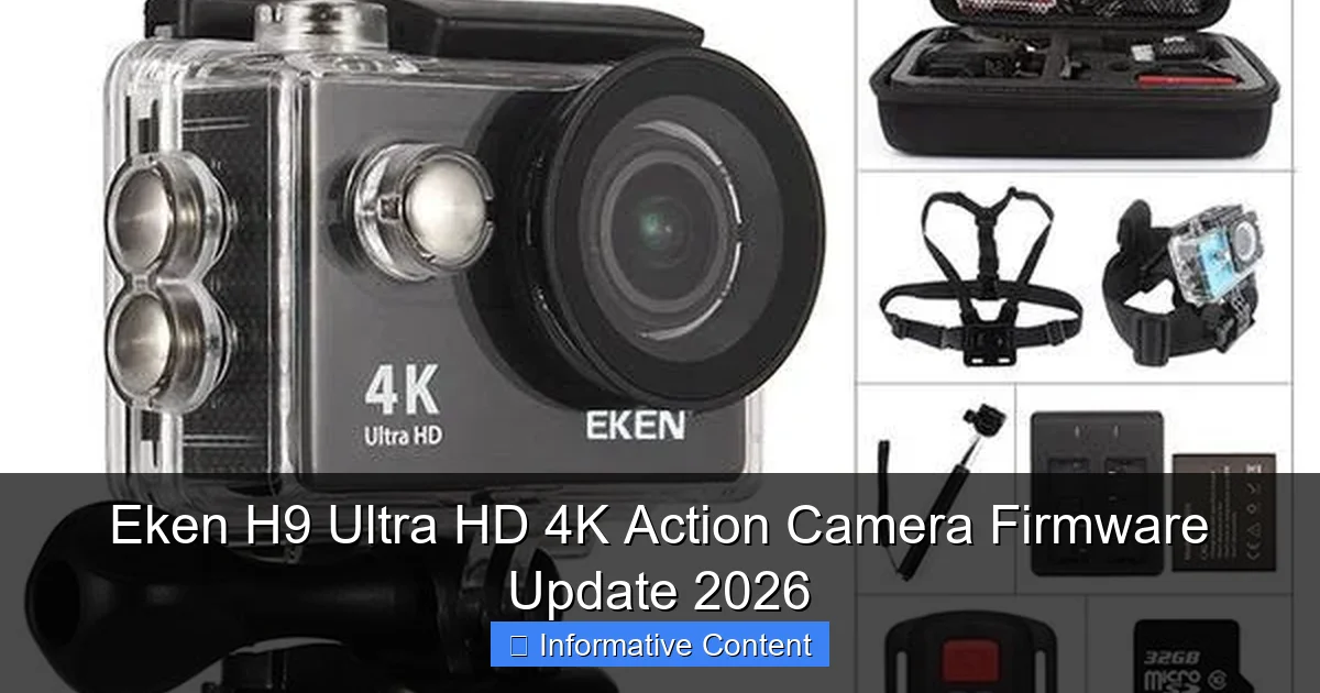 Eken H9 Ultra HD 4K Action Camera Firmware Update 2026