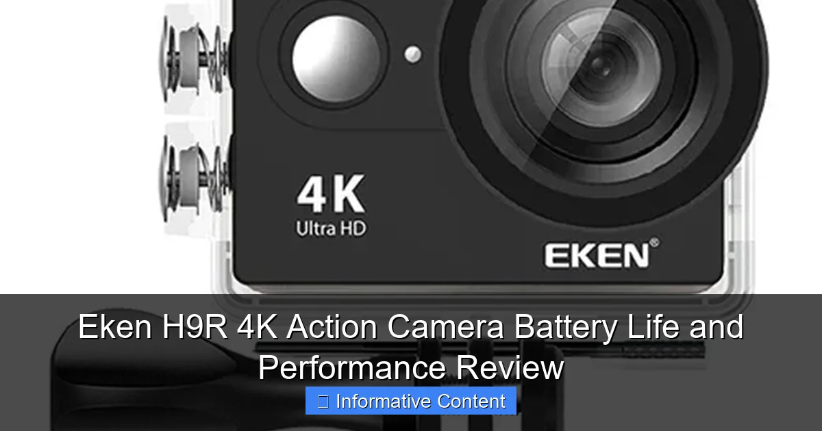 Eken H9R 4K Action Camera Battery Life and Performance Review