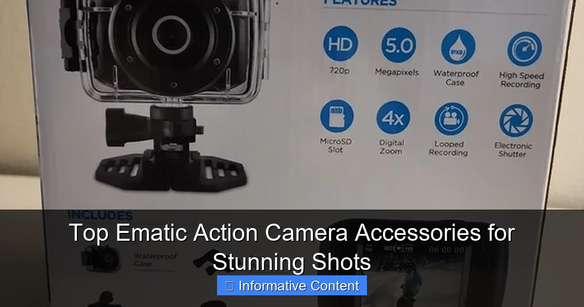 Top Ematic Action Camera Accessories for Stunning Shots