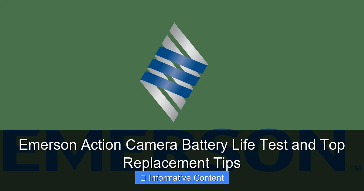 Emerson Action Camera Battery Life Test and Top Replacement Tips