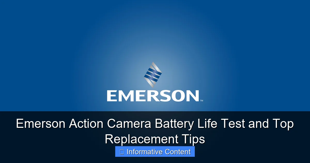 Emerson Action Camera Battery Life Test and Top Replacement Tips