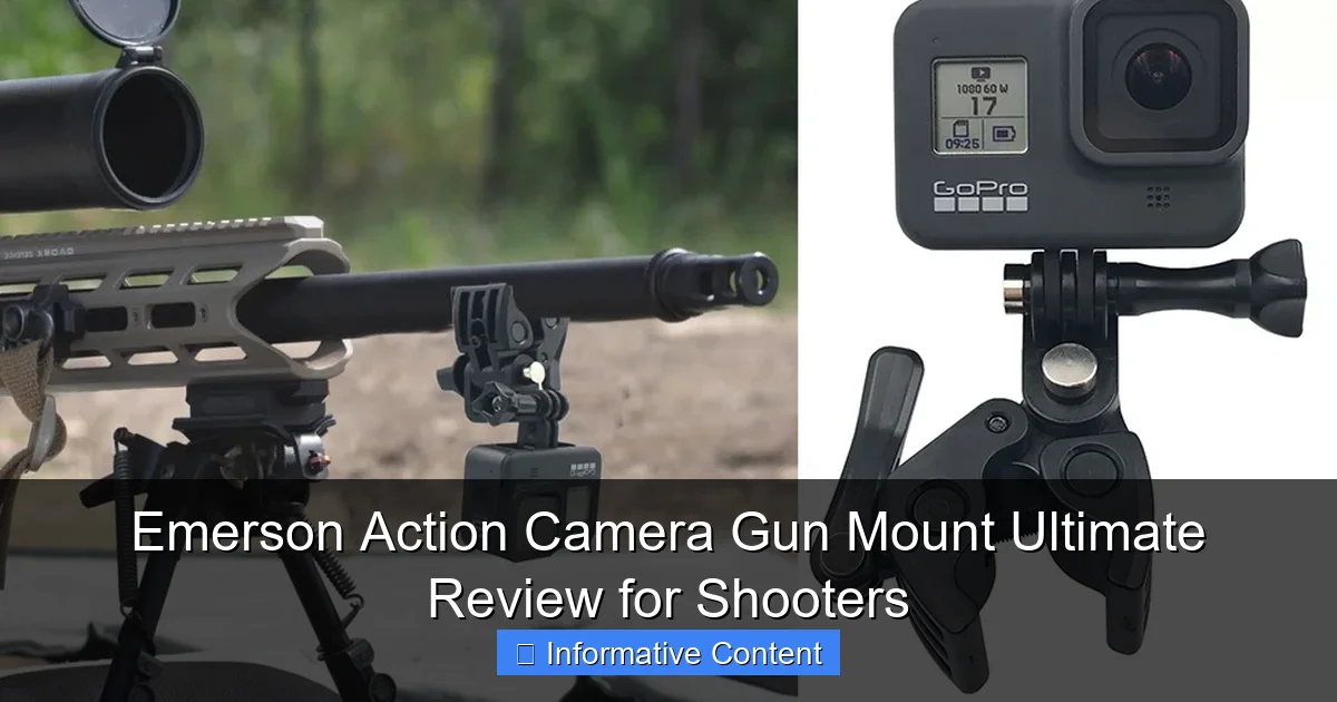 Emerson Action Camera Gun Mount Ultimate Review for Shooters