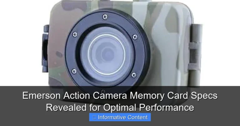 Emerson Action Camera Memory Card Specs Revealed for Optimal Performance