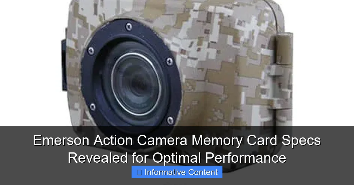 Emerson Action Camera Memory Card Specs Revealed for Optimal Performance