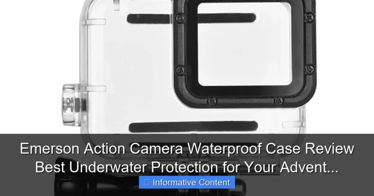 Emerson Action Camera Waterproof Case Review Best Underwater Protection for Your Advent...