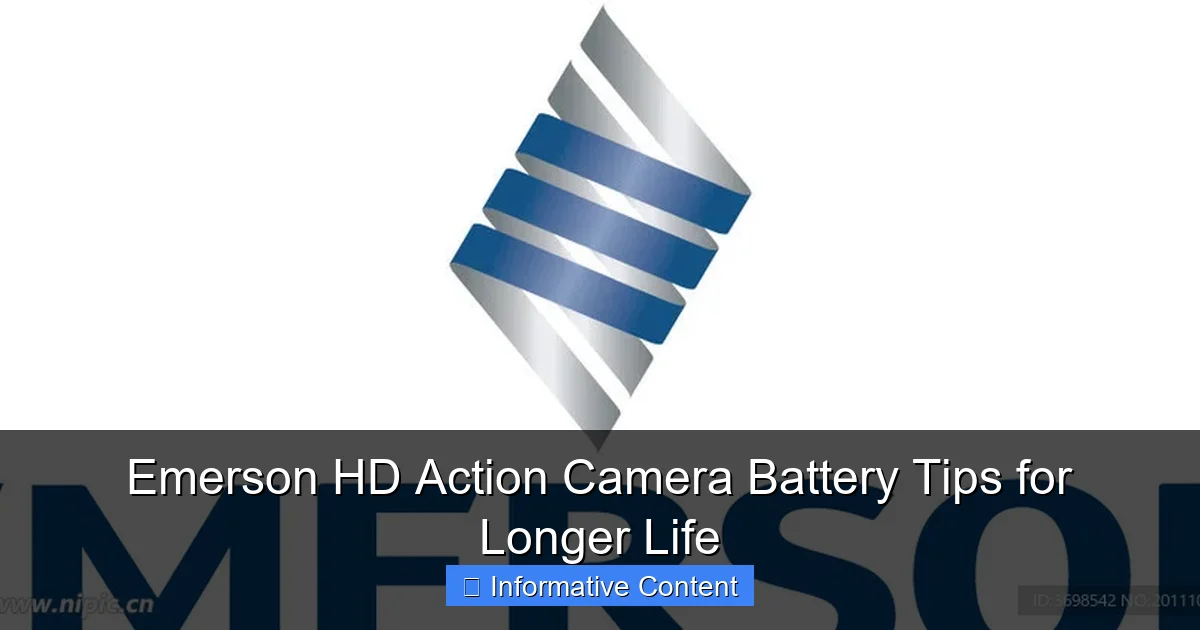 Emerson HD Action Camera Battery Tips for Longer Life
