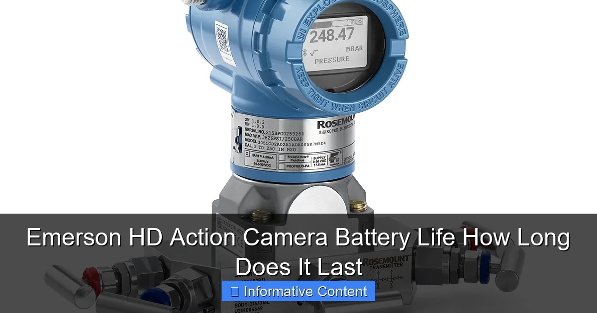 Emerson HD Action Camera Battery Life How Long Does It Last