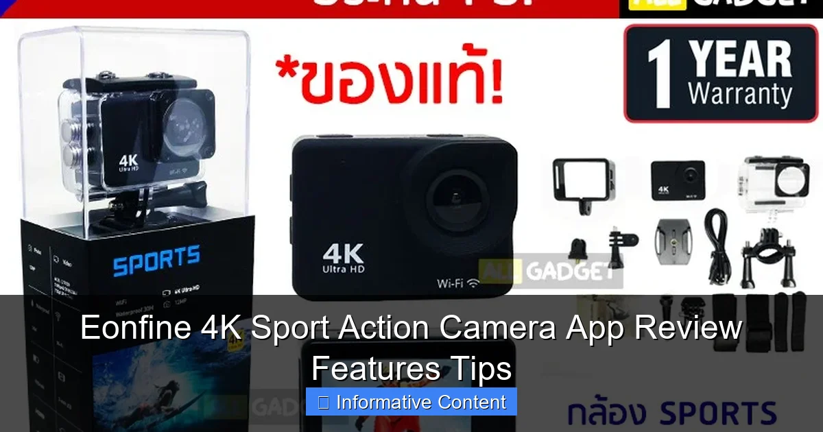 Eonfine 4K Sport Action Camera App Review Features Tips