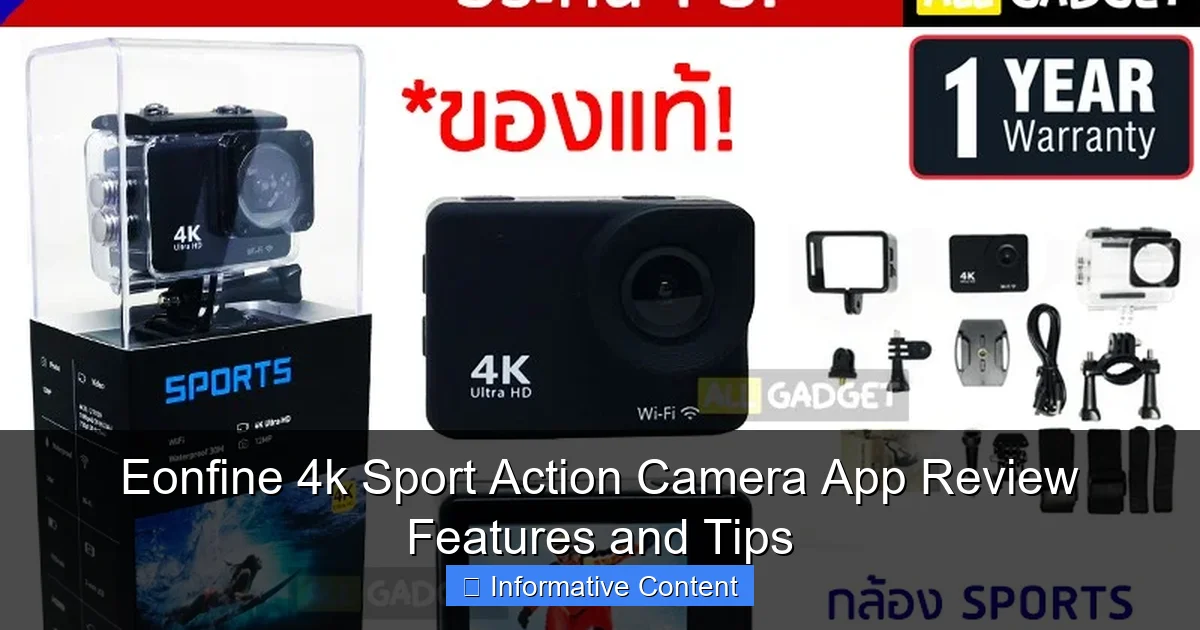 Eonfine 4k Sport Action Camera App Review Features and Tips
