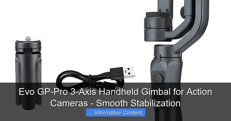 Evo GP-Pro 3-Axis Handheld Gimbal for Action Cameras - Smooth Stabilization