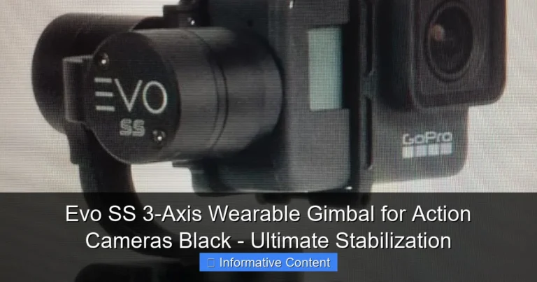 Evo SS 3-Axis Wearable Gimbal for Action Cameras Black - Ultimate Stabilization