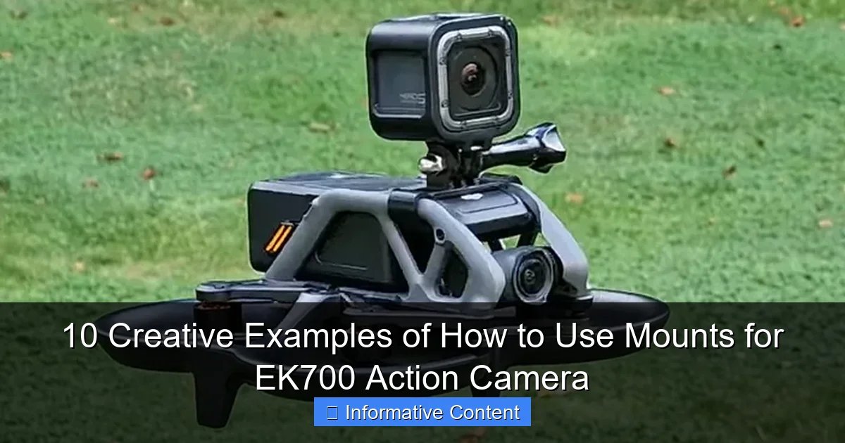 10 Creative Examples of How to Use Mounts for EK700 Action Camera