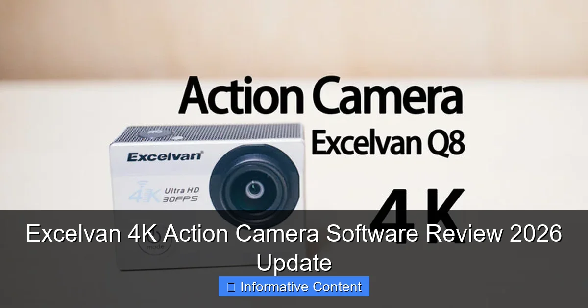 Excelvan 4K Action Camera Software Review 2026 Update