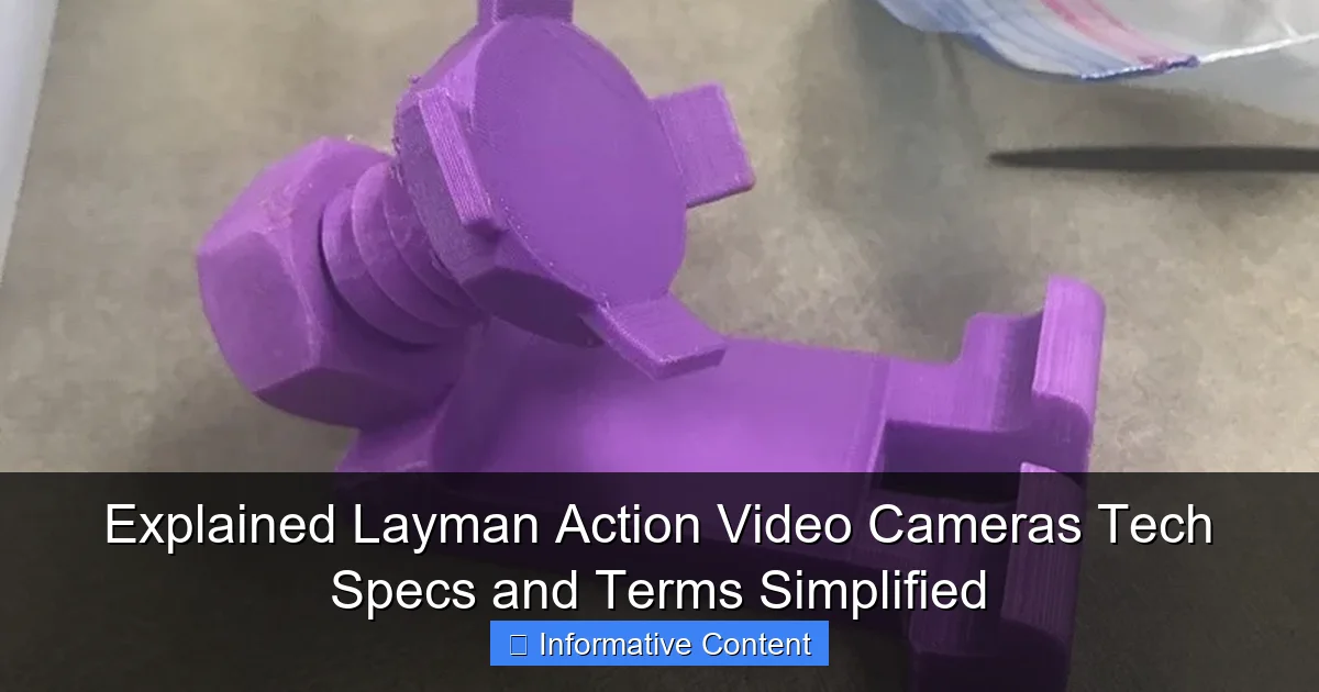 Explained Layman Action Video Cameras Tech Specs and Terms Simplified