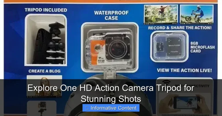 Explore One HD Action Camera Tripod for Stunning Shots