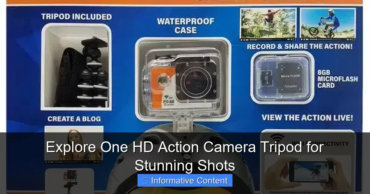 Explore One HD Action Camera Tripod for Stunning Shots